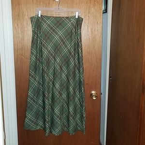 Chadwick's Long Plaid Skirt